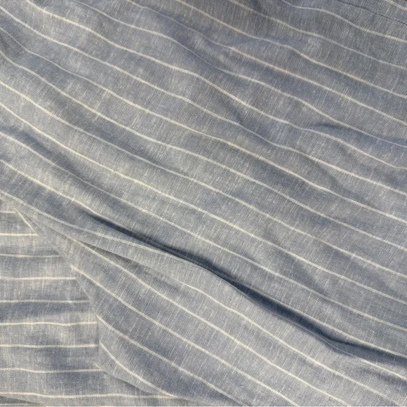 Abercrombie & Fitch Light Blue Striped Pants - Picture 3 of 4